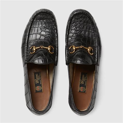 gucci crocodile loafers men's|gucci crocodile loafers for men.